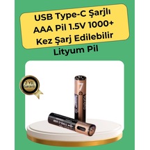 Aaa Boyutunda Usb Şarjlı Pil - Kompakt Tasarım, Geniş Uyumluluk
