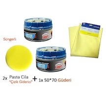 2x Çizik  Parlatıcı Pasta Cila+1xmikrofiber Güderi 50x70