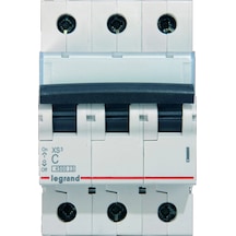 Legrand Xs³ Serisi Otomatik Sigorta 4.5Ka 63A 3Kutup  C Tipi - 403348