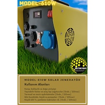 610w Taşınabilir Güç İstasyonu Lifepo4 Bataryalı Solar Jeneratör