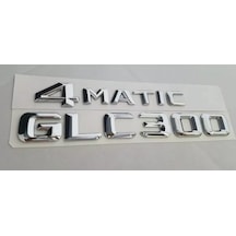 Benz Glc 300 Ve 4matic Krom Bagaj Yazısı Seti 2'li Üçgen Tip 3m 3d Abs