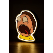 Rick And Morty - Morty Tasarımlı Gece Lambası Dekoratif Aydınlatma Çok Renkli
