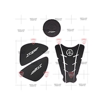 Yamaha Yzf-R25 3Lü Set Tank Pad Depo Pad Yan Pad