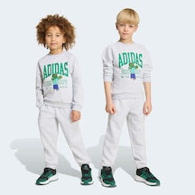 Adidas Little Kids Minecraft Jog Set Çocuk Gri Eşofman Takımı Ks9036