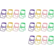 Bloomnest Mini Sandalye Telefon Tutucu, Taşınabilir Katlanır Stand, Saç Masaüstü, Cep Telefonu Destekliği, Altın - Siyah A1088 Altın - Siyah