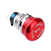 19m-q1 19mm Metal Acil Stop Butonu 1no+1nc - Logolu
