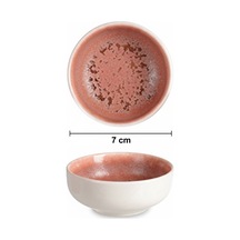 12'li Coupe Shape Rosa Bal Kasesi 7 Cm Şık Ve Modern Porselen Sunum Kasesi Krem