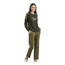 Flz Kışlık Yumuşak Uzun Kol Pijama Takımı Dowry 09-96 Haki