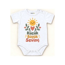 Babylimon Küçük Büyük Sevinç Beyaz Kısa Kollu Çıtçıtlı Bebek Zıbını Beyaz - Küçük Büyük Sevinç - 928161955 Beyaz - Küçük Büyük Sevinç