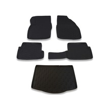 Ford Focus 2 Hb Ince Stepne 2005-2011 Paspas ve Bagaj Havuzu Seti Siyah