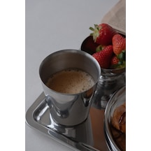 Dayanıklı Paslanmaz Çelik Kupa Bardak 200 Ml Metalik - 654254126 Metalik