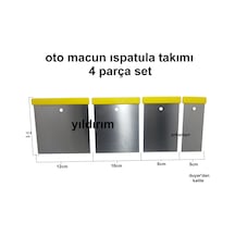 Oto Macun Ispatulası Duyar Marka 4 Lü Set Macun Küreği