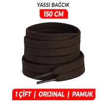 Wonkey Yassı Sneakers Spor Ayakkabı Bağcığı , Düz Bağcık , Yüksek Kaliteli Bağ, Spor Ayakkabılar İçin Premium Pamuk Bağı, Kaliteli Bağcık 1 Çift Acı Kahverengi