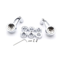 Mufunye İnç Pencere Krank Kolu Takımı Krom Kütük Alüminyum 2 Adet Chevy Ford Chrysler Hot Rod İçin Yedek