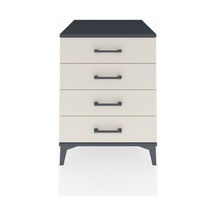 Kronos Komodin 4 Çekmeceli 60x59x80 Antrasit-aytaşı Antrasit