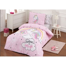 Özdilek Unicorn Pembe Tek Kişilik Kız Nevresim Takımı