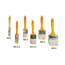 Plastik Saplı Kestirme Fırçası Boya Fırçası 2 No