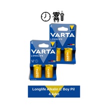 Longlife Alkalin C Boy Pil 4 Adet