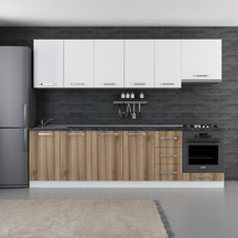 Minar 280 Cm Mutfak Dolabı Beyaz Dore 280-D11 Beyaz