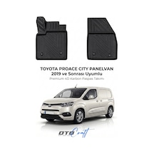 Otocraft Toyota Proace City Pv 2019+ Araca Özel 4d Karbon Oto Paspas Havuzlu Tam Set