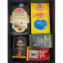 Çaykur Kişiye Özel Çay Seti 5'li + Çay Kutusu