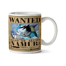 Wanted Namur Anime Aranıyor İki Tarafı Baskılı Kupa Bardak Çok Renkli