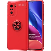Microsonic Xiaomi Redmi K40 Pro+ Kılıf Kickstand Ring Holder