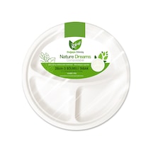 Roll-up Nature Dreams Tabak 3 Bölmeli 10'lu 26 Cm - 3 Adet Tarı Beyaz