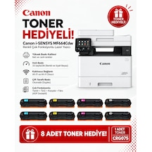 Canon Mf664cdw Fotokopi,tarayıcı Wi-fi Renkli Lazer + 8 Adet Renkli Toner