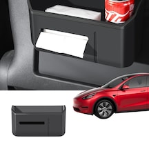 Tesla Model Y - Model 3 Koltuk Arkasına Takılan Çok Amaçlı Saklama Kutusu - Siyah