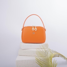 Nas Bag Kadın Mini El Ve Çapraz Çanta Turuncu En:20 Boy :15 Turuncu