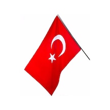 Lona Sanat Türk Bayrağı 30x45 Cm Sopalı Özel Alpaka Kumaş Bayrak 5'li Diğer