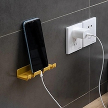 Beyaz Duvara Monte Kendinden Yapışkanlı 3 Yuvalı Diş Fırçası Tutucu Dikişsiz Sondaj Yok Diş Fırçası Organizatör Priz Tutucular Beyaz