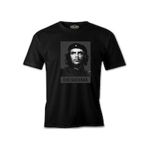 Che Guevara - The Black Portrait Siyah Erkek Tshirt 001
