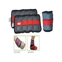Voit 2 KG X 2 Ayak Bileği Ağırlığı Gri - Kırmızı