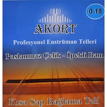 Akort 0.18 Kısa Sap Bağlama Teli - Saz Teli Paslanmaz