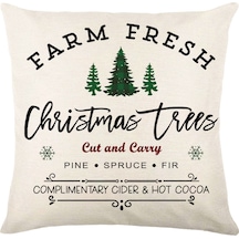 Cartoon Hand-painted Style Christmas Decorative Pillow No.108 Ekru
