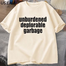 Flood Of Style Burdened Deplorable Çöp T-shirt Erkekler Rahat Pamuk Kısa Kollu Baskılı Tişört Unisex Streetw Haki