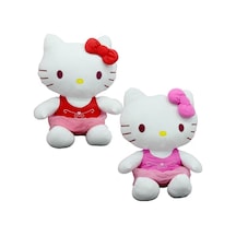 Sunman Peluş Hello Kitty Elbiseli Kurdeleli 36Cm