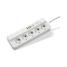 Polosmart Mp21 Akım Korumalı Uzatma Kablosu Priz 2 Metre Beyaz 2 M