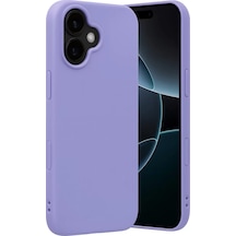 Newface Apple İphone 17 Nano İçi Kadife Silikon - Lila