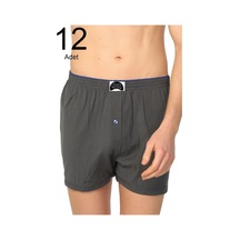 12'li Paket Havlu Bel Erkek Boxer Füme