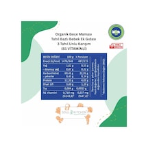 Soul Kitchen Organik Bebek Gece Maması Tahıl Bazlı B1 Vitaminli Ek Gıda 3 Tahıl Unlu Karışım 250gr