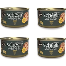 Schesir After Dark Parça Etli Tavuklu Kedi Konserve 80 Gr. X 4 Adet