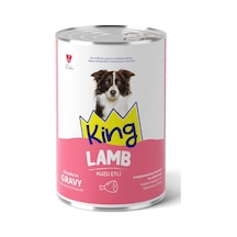 Tr Sos İçinde Et Parçacıklı Kuzu Etli Yetişkin Köpek Konserve Maması 400g