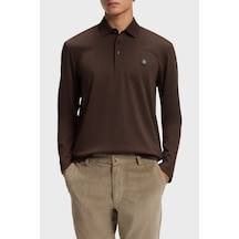 Boss Logolu Pamuklu Regular Fit Düğmeli Polo Erkek Polo 50523917 209 Kahve
