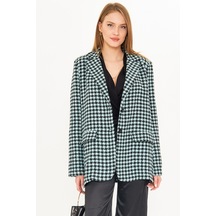 Armonika Kadın Mint Erkek Yaka Cep Kapaklı Vatkalı Oversize Ceket Arm-25k001060 Armonika Kadın Mint Erkek Yaka Cep Kapaklı Vatkalı Oversize Ceket Arm-25k001060
