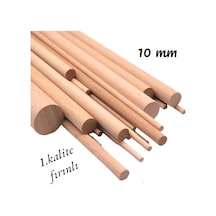 ahşap çıta çubuk kayın kavela 10  mm yivsiz  80 cm 10 ad
