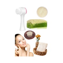 5'li Set Cilt Yüz Masaj Kırışıklık Beyazlatıcı Bakım Seti Temizleme Peeling Gerdirme Ruşur Taşı