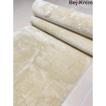 KREM Kaymaz Taban Peluş Post Yolluk Koridor Antre Mutfak Yatak Odası Kesme Halı